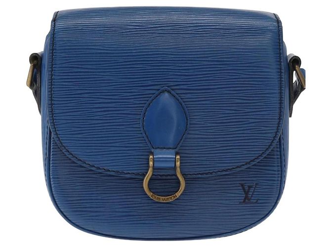 LOUIS VUITTON Borsa a Spalla Epi Saint Cloud PM Blu M52195 LV Auth BA8480 - vista 2