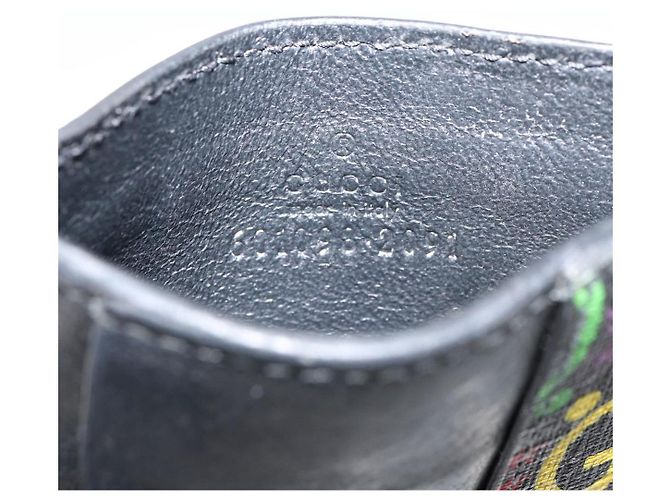 GUCCI GG Psychedelic Card Case Black 601098 Auth 152252 - view 12