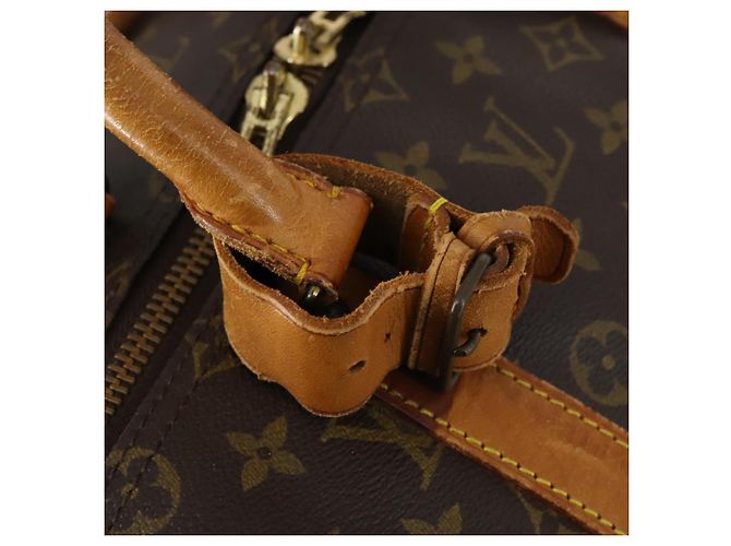 LOUIS VUITTON Monogram Keepall Bandouliere 55 Borsa Boston M41414 LV Auth yk19591 Monogramma - vista 18