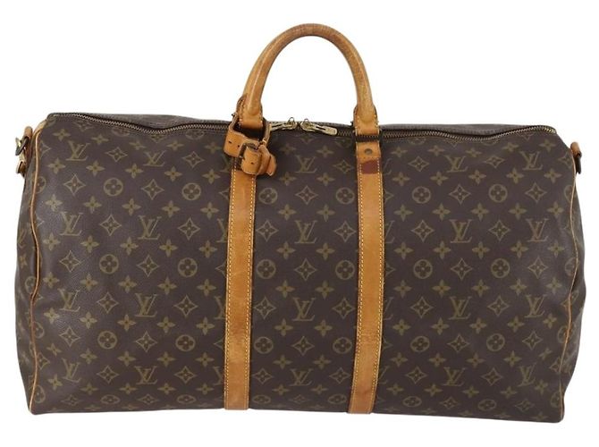 LOUIS VUITTON Monogram Keepall Bandouliere 55 Borsa Boston M41414 LV Auth yk19591 Monogramma - vista 2