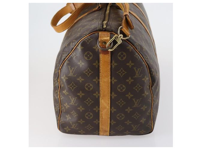 LOUIS VUITTON Monogram Keepall Bandouliere 55 Borsa Boston M41414 LV Auth yk19591 Monogramma - vista 4