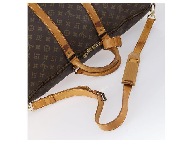 LOUIS VUITTON Monogram Keepall Bandouliere 55 Borsa Boston M41414 LV Auth yk19591 Monogramma - vista 7