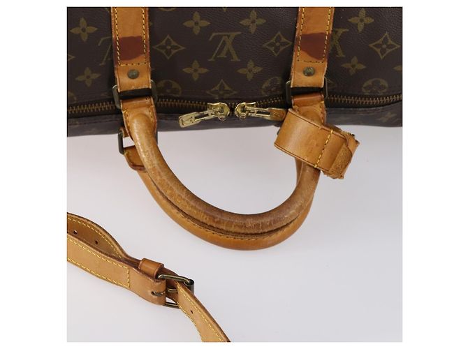 LOUIS VUITTON Monogram Keepall Bandouliere 55 Borsa Boston M41414 LV Auth yk19591 Monogramma - vista 9