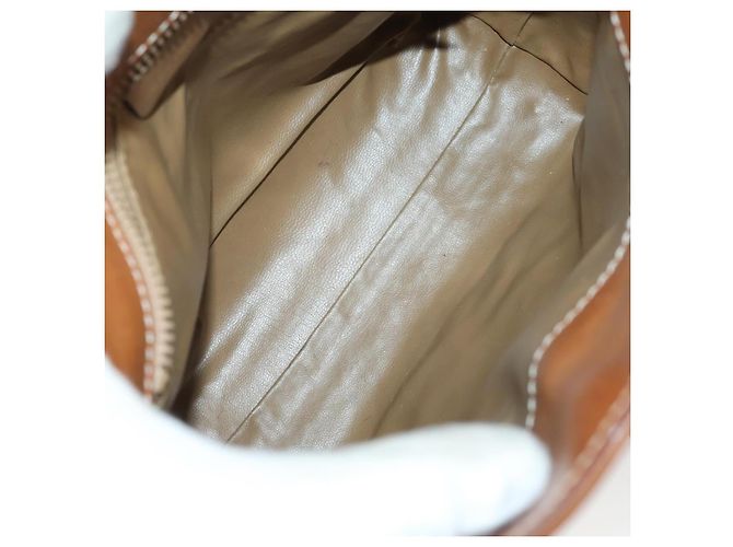 Céline Borsa a Spalla in Tela Macadam CELINE PVC Beige Oro Auth 144940 D'oro - vista 9