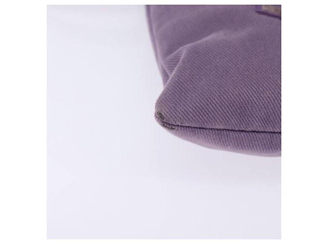SAINT LAURENT Borsa a Spalla Kahala Canvas Viola Argento Auth gh889 Porpora - vista 10