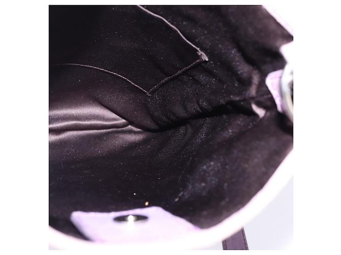 SAINT LAURENT Borsa a Spalla Kahala Canvas Viola Argento Auth gh889 Porpora - vista 15
