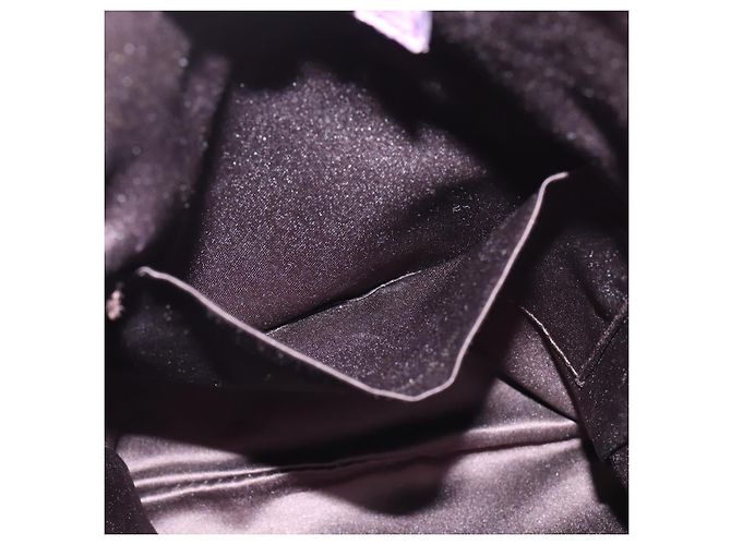 SAINT LAURENT Borsa a Spalla Kahala Canvas Viola Argento Auth gh889 Porpora - vista 17