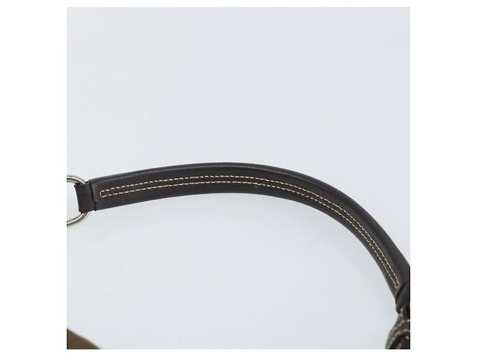 PRADA Schultertasche Nylon Khaki Silber Authentisch 145010 - Ansicht 8