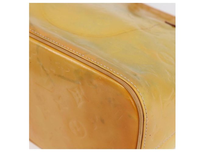 LOUIS VUITTON Borsa a mano Houston Monogram Vernis Grigio M91053 LV Auth BA8340 - vista 12