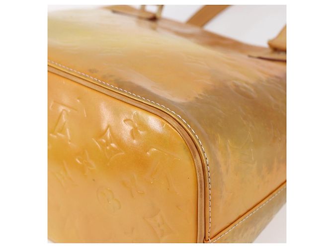 LOUIS VUITTON Borsa a mano Houston Monogram Vernis Grigio M91053 LV Auth BA8340 - vista 14