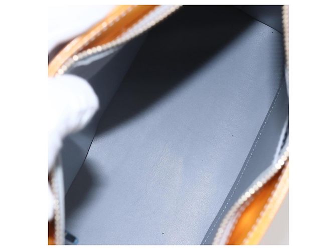 LOUIS VUITTON Borsa a mano Houston Monogram Vernis Grigio M91053 LV Auth BA8340 - vista 19