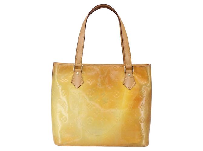 LOUIS VUITTON Borsa a mano Houston Monogram Vernis Grigio M91053 LV Auth BA8340 - vista 2