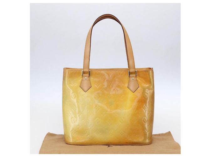 LOUIS VUITTON Borsa a mano Houston Monogram Vernis Grigio M91053 LV Auth BA8340 - vista 26