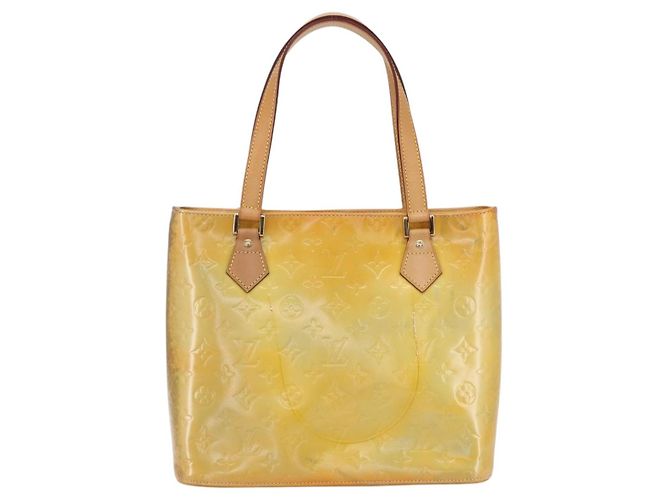 LOUIS VUITTON Borsa a mano Houston Monogram Vernis Grigio M91053 LV Auth BA8340 - vista 3