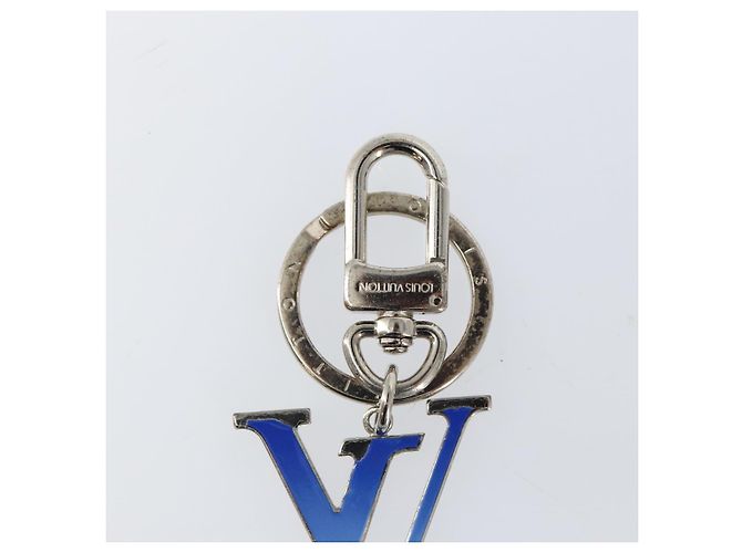 LOUIS VUITTON Portachiavi Gradient Charm metal Blu MP2789 LV Auth 145543 - vista 3