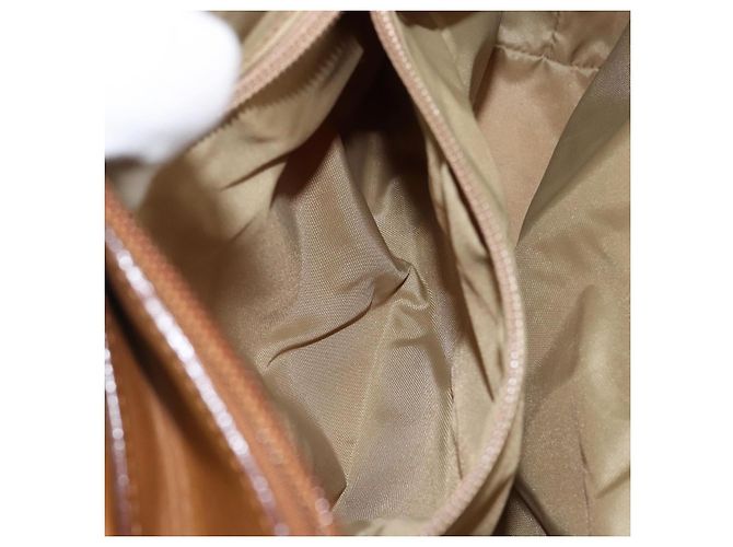 Céline Borsa a mano CELINE in nylon marrone oro Auth 143497 D'oro - vista 21