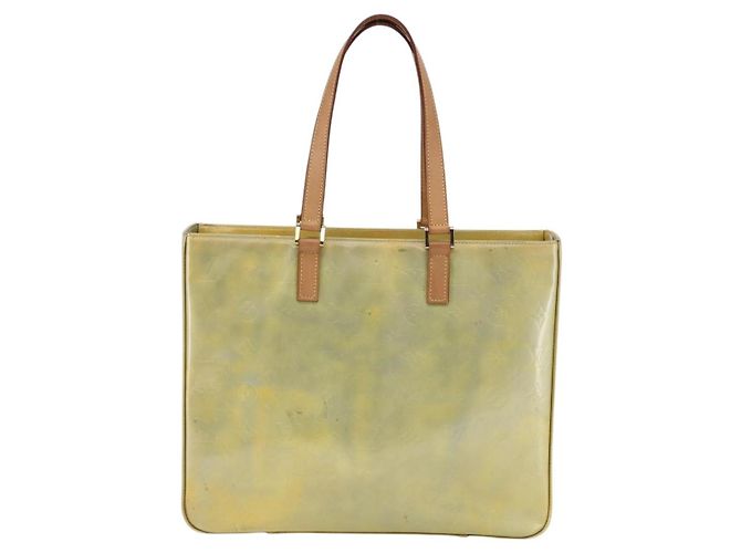 LOUIS VUITTON Bolsa Tote Columbus Monogram Vernis Gris M91028 LV Auth 146210 - vista 2
