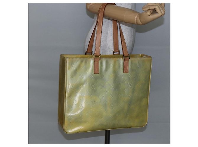 LOUIS VUITTON Bolsa Tote Columbus Monogram Vernis Gris M91028 LV Auth 146210 - vista 22