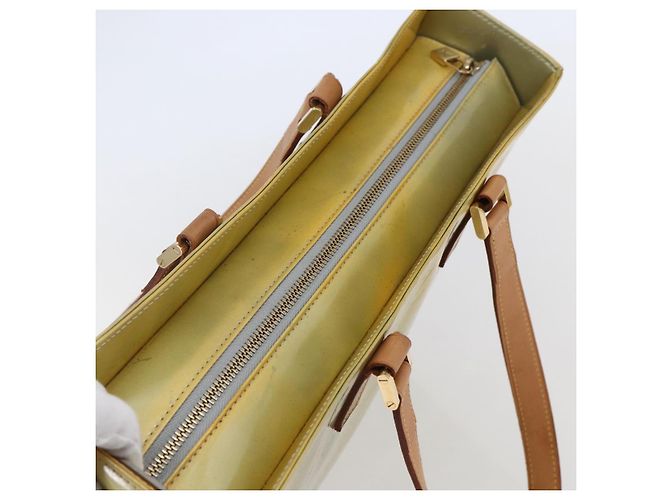 LOUIS VUITTON Bolsa Tote Columbus Monogram Vernis Gris M91028 LV Auth 146210 - vista 6