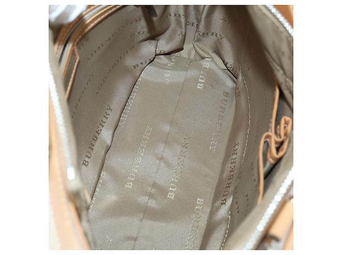 Bolso Tote Nova Check Burberry de Lona 4 piezas Beige Auth bs29616 - vista 14