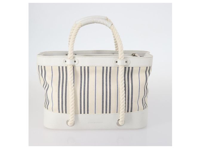Bolso Tote Nova Check Burberry de Lona 4 piezas Beige Auth bs29616 - vista 15