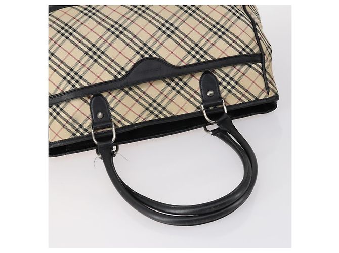 Bolso Tote Nova Check Burberry de Lona 4 piezas Beige Auth bs29616 - vista 4
