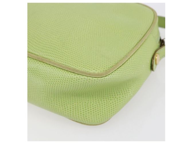 Borsa a Spalla Vala in Pelle Verde Oro Auth BA8392 di Salvatore Ferragamo D'oro - vista 12