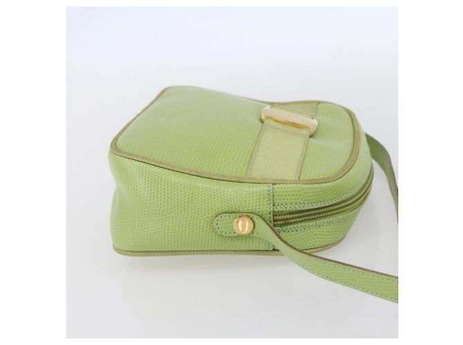 Borsa a Spalla Vala in Pelle Verde Oro Auth BA8392 di Salvatore Ferragamo D'oro - vista 5