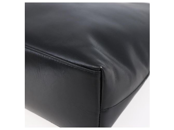 Borsa a Spalla in Pelle Gucci Bamboo Nera Oro 001 3007 Auth gh1309 Nero D'oro - vista 10