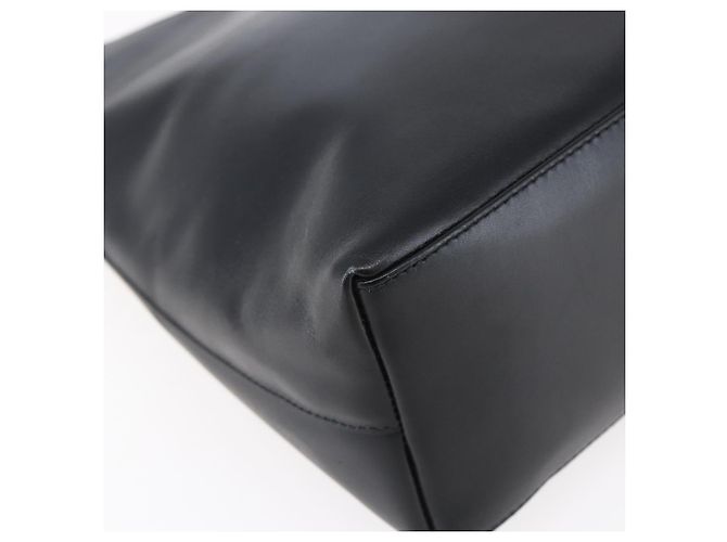 Borsa a Spalla in Pelle Gucci Bamboo Nera Oro 001 3007 Auth gh1309 Nero D'oro - vista 11