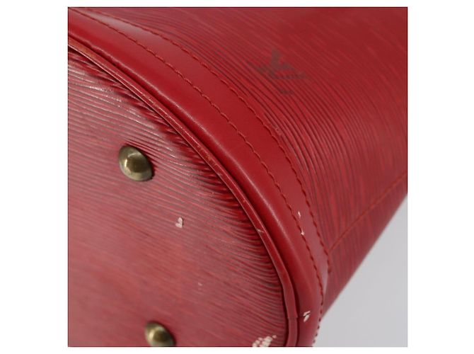 LOUIS VUITTON Borsa a Spalla Epi Bucket PM Rossa M5899E LV Auth 143626 Rosso - vista 10
