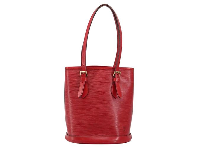 LOUIS VUITTON Borsa a Spalla Epi Bucket PM Rossa M5899E LV Auth 143626 Rosso - vista 2