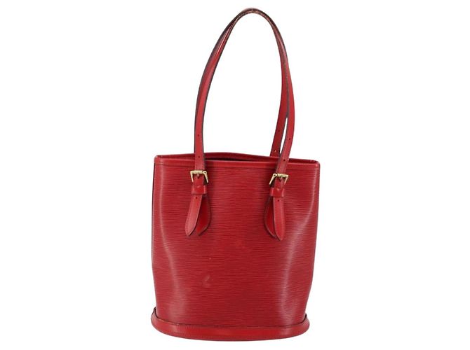LOUIS VUITTON Borsa a Spalla Epi Bucket PM Rossa M5899E LV Auth 143626 Rosso - vista 3