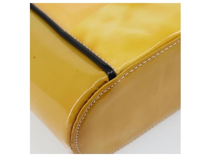 CHANEL Tote Bag Emaille Gelbgold CC Auth gh968 Golden - Ansicht 11
