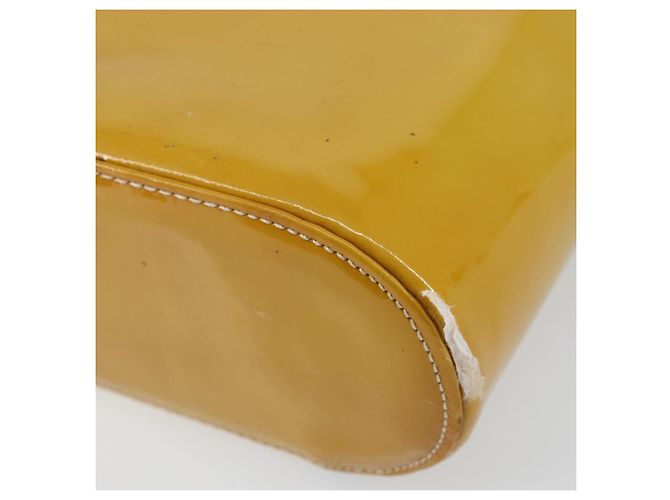 CHANEL Tote Bag Emaille Gelbgold CC Auth gh968 Golden - Ansicht 12