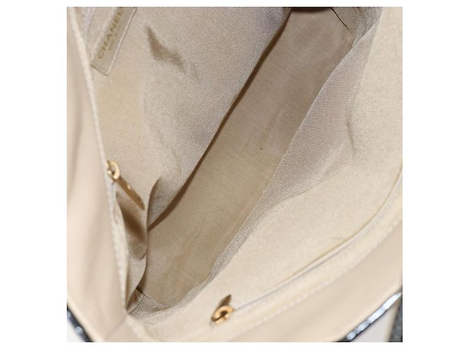 CHANEL Tote Bag Emaille Gelbgold CC Auth gh968 Golden - Ansicht 17