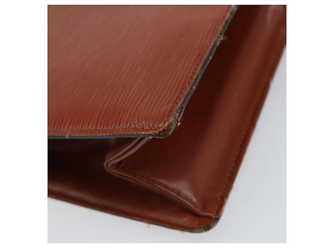 LOUIS VUITTON Pochette Crete Epi Marrone M48403 LV Auth ep11597 - vista 16