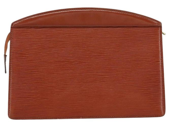 LOUIS VUITTON Pochette Crete Epi Marrone M48403 LV Auth ep11597 - vista 2