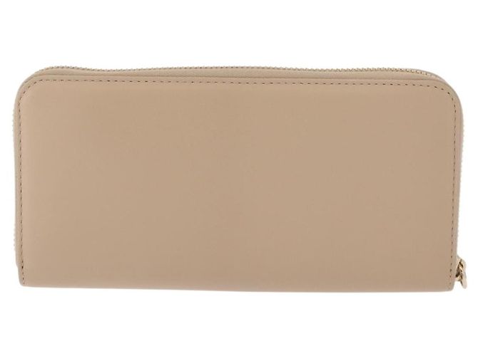Chloé Cartera Larga de Cuero Beige Chloe Sense Auth 148479 - vista 2