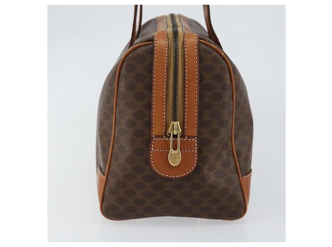 Céline Borsa a mano in tela Macadam CELINE in pelle PVC marrone oro Auth ep11458 D'oro - vista 3