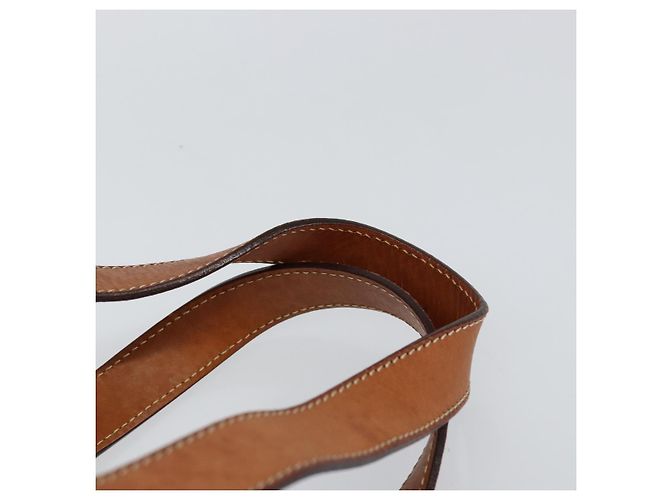 Céline Borsa a mano in tela Macadam CELINE in pelle PVC marrone oro Auth ep11458 D'oro - vista 8