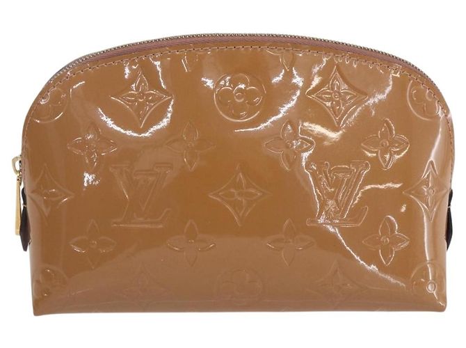 LOUIS VUITTON Pochette Pouch Monogram Vernis Rosa Velours M90008 LV Auth BA7432 - vista 13