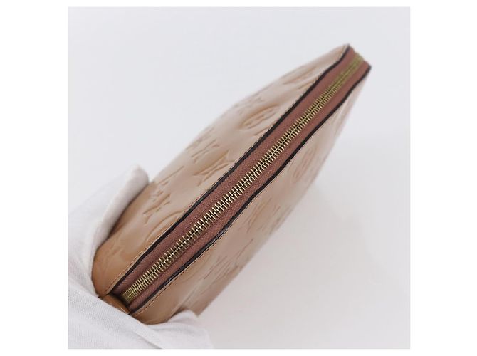 LOUIS VUITTON Pochette Pouch Monogram Vernis Rosa Velours M90008 LV Auth BA7432 - vista 5