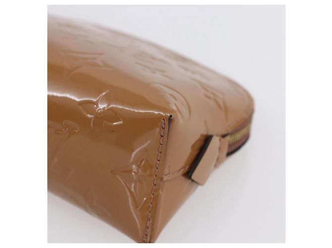 LOUIS VUITTON Pochette Pouch Monogram Vernis Rosa Velours M90008 LV Auth BA7432 - vista 7