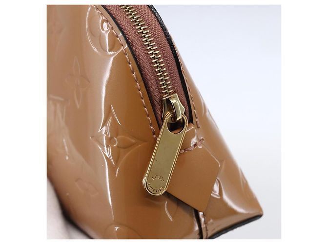 LOUIS VUITTON Pochette Pouch Monogram Vernis Rosa Velours M90008 LV Auth BA7432 - vista 8