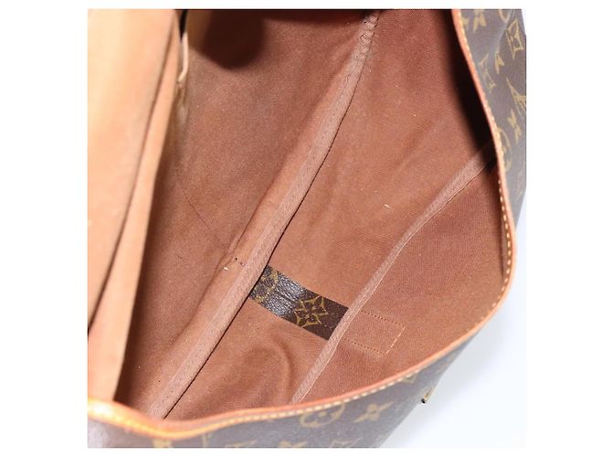 LOUIS VUITTON Monogram Saumur 35 Shoulder Bag M42254 LV Auth bs30448 - view 11