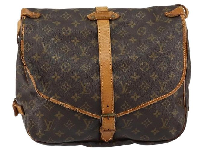 LOUIS VUITTON Monogram Saumur 35 Shoulder Bag M42254 LV Auth bs30448 - view 13