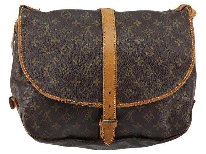 LOUIS VUITTON Monogram Saumur 35 Shoulder Bag M42254 LV Auth bs30448 - view 2