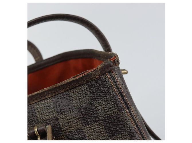 LOUIS VUITTON Borsa a Spalla Damier Ebene Marais N42240 LV Auth 150257 - vista 10
