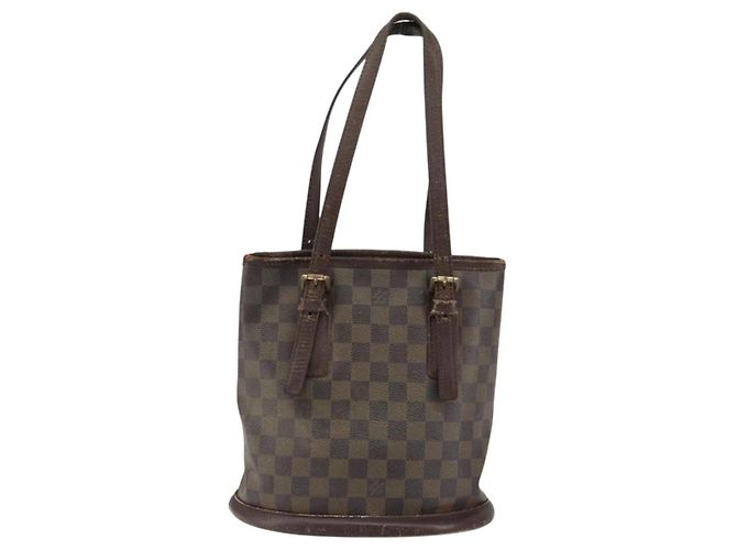 LOUIS VUITTON Borsa a Spalla Damier Ebene Marais N42240 LV Auth 150257 - vista 2